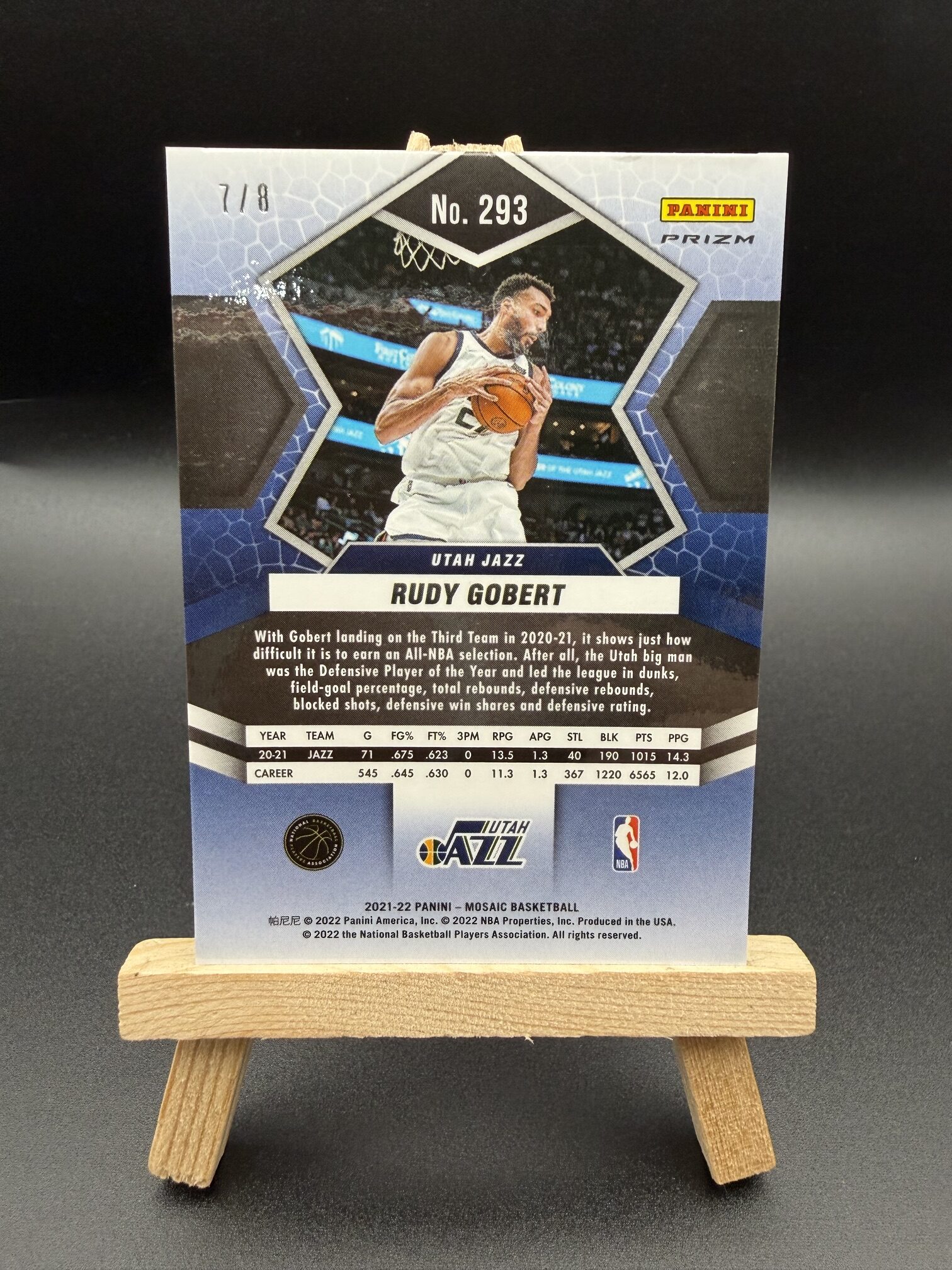 RUDY GOBERT PANINI MOSAIC 7/8