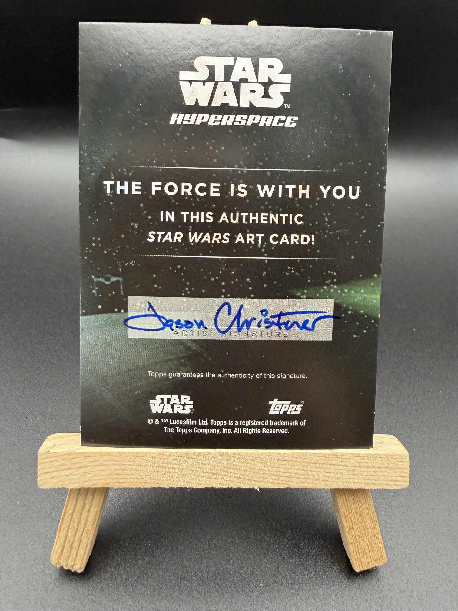 SKETCH CARD TOPPS STAR WARS HYPERSPACE